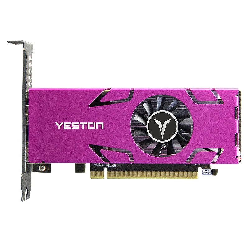 Yeston RX550 4G 4HDMI 1071/6000 МГц 4G/128 бит/GDDR5 VGA + HDMI DVI D PCI Express 3.0X8 игры четырех Sn ie