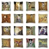 Gustav Klimt Oil Painting Cushion Cover Gold Pattern Print Pillow Case Vintage Decorative Pillow Cover Sofa Chair Pillow Case ► Photo 2/6