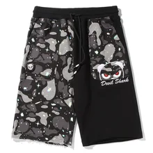 Новое поступление, мужские шорты s, мужские летние камуфляжные Капри с принтом, повседневные штаны, большие, до колен, хлопковые, свободные, на завязках