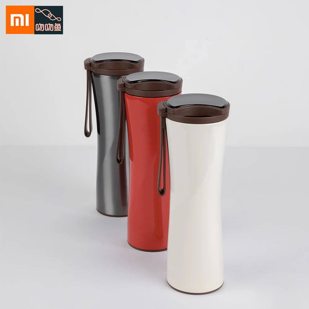 

Xiaomi Kiss Kiss Fish OLED Touch Screen Mug Moka Smart Coffee Tumbler Double Thermos Stainless Steel Vacuum Cup For Smart Home