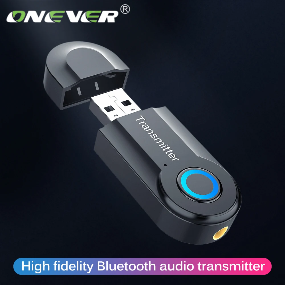 Onever беспроводной Bluetooth передатчик аудио адаптер стерео аудио передатчик Bluetooth Наушники Адаптер для автомобиля ТВ компьютер