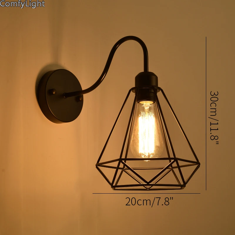 Industrial Retro Wall lamp Vintage Loft light bedroom Warehouse Kitchen Bedside indoor Wall sconces Workshop studio Lighting LED