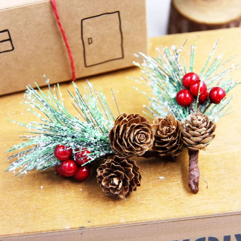 Decoration Table Christmas Tree Branches  Christmas Pine Branches Xmas -  1pack Fake - Aliexpress