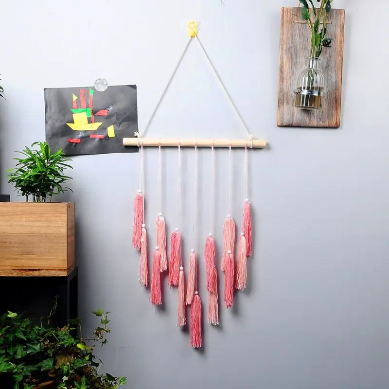 

Household Cotton Line Bohemian Style Fringed Tapestry Decoration Home Garden Decoration Accessories Tapestries