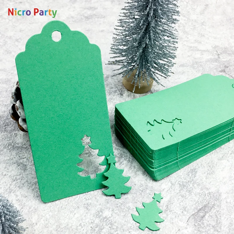 Nicro 50 шт./компл. крафт Бумага теги ручной работы спасибо поделки своими руками повесить упаковочные материалы для подарков этикетки для рождественские Сувениры# Chr45