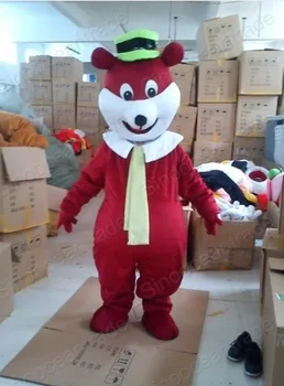 

Factory direct sale Yogi Bear gentleman Mascot Costume Adult Halloween Birthday party cartoon Apparel Cosplay Costumes