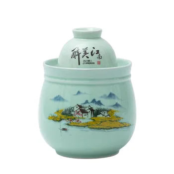 

Mini Pickle Jar Jingdezhen Ceramic Kimchi Jars Chinese Pickled Storage Tank Thick Sealed Jar Chili Vegetables Pickling Container