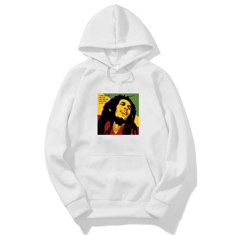 hoodie 2 Толстовки с длинным рукавом Bob Marley Осенняя Женская Мужская Толстовка Harajuku's пуловеры топы унисекс с длинным рукавом толстовки с капюшоном - Цвет: hoodie 2