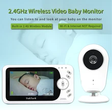 TakTark 4.3 inch Wireless Video Baby Monitor Sitter portable Baby Nanny Security Camera IR LED Night Vision intercom