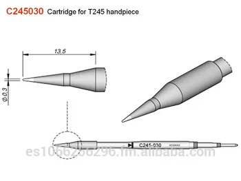 Оригинальные ПАЯЛЬНЫЕ НАКОНЕЧНИКИ JBC C245-030 оригинальные сварочные наконечники |