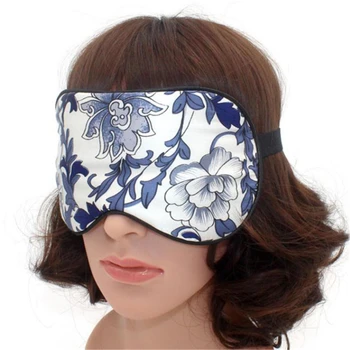

Simulation Silk Eye Mask Double-Side Shading Eyeshade Sleeping Eye Cover High Quality Blindfolds Eyeshade Health Sleep
