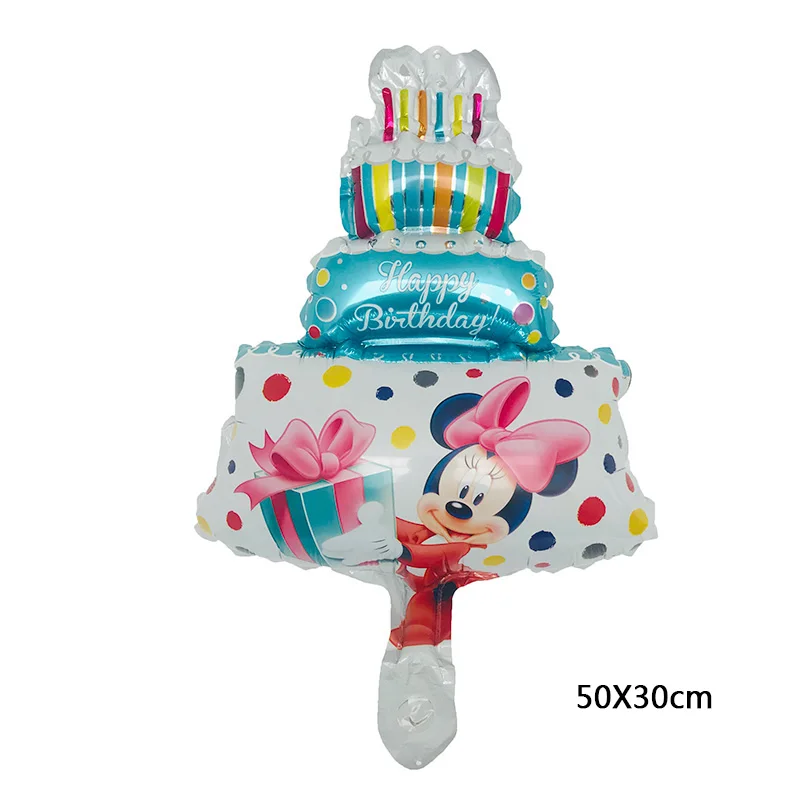 blue-1pcs Микки и Минни Маус серии комплект надувные шары mickey Мышь вечерние globos День Святого Валентина день детей день рождения вечерние украшения Детские воздушные шары оптом - Цвет: blue-1pcs
