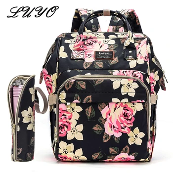

2019 Fashion Flower Mommy Function Large Capacity Package Mom Women Travel Backpack Female Diaper Package Mochila Rugzak Bagpack