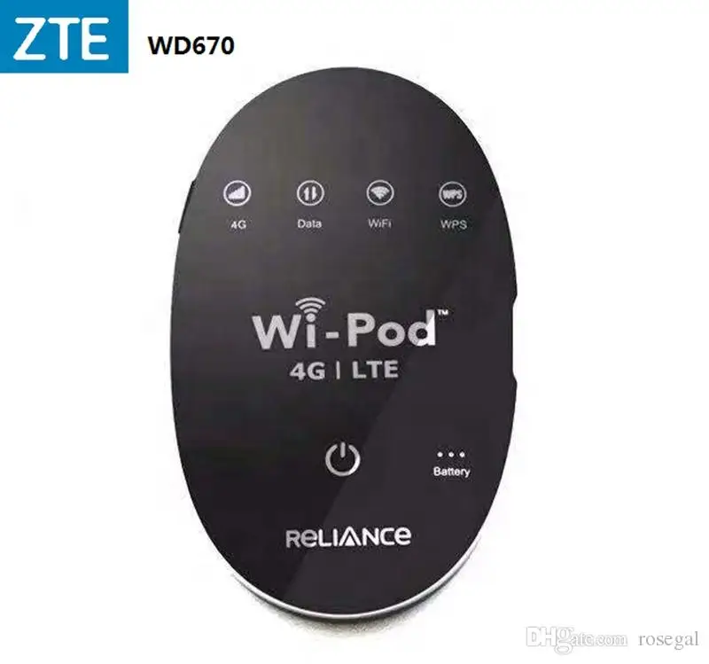 Roteador sem Fio Novo Desbloqueado Pod 4g Lte Bolso Wifi Móvel Hotspot Zte Wd670 wi - Imagem 2