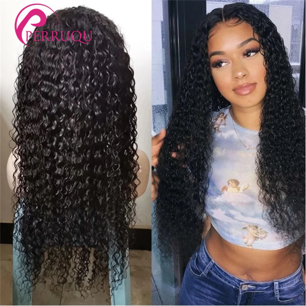 Brazilian Kinky Curly Wig 13X6 HD Lace Front Human Hair Wigs For Women Perruqu 4X4 5X5 6X6 Remy 30 40Inch Curly Lace Closure Wig