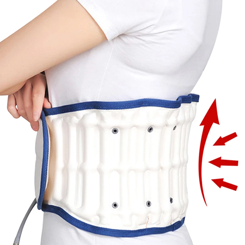 

Spinal lumbar Support Back Relief BeltWaist Air Traction Brace Belt Backach Pain Release Massager Unisex Physio Decompression