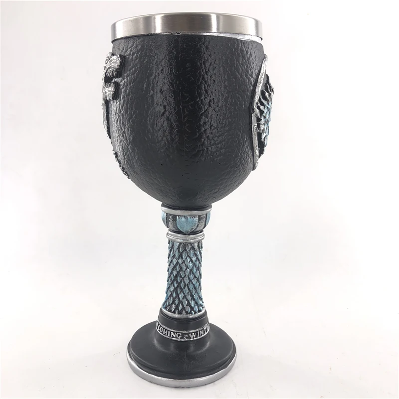 Игра престолов кружка печатные сетки Tankard из нержавеющей стали и смолы 3D Кофе пивная кружка для питья чаша Кубок