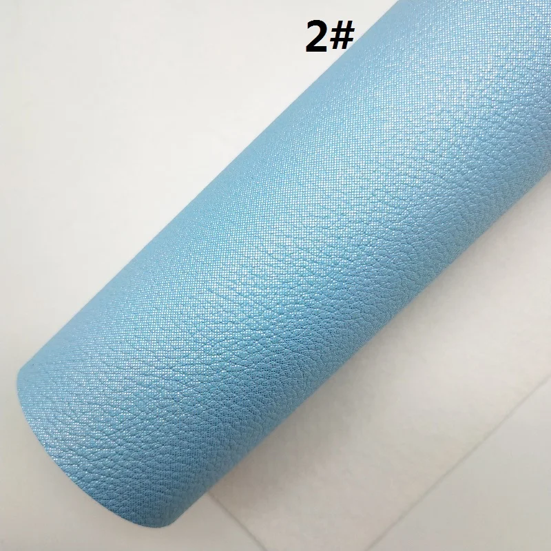2 1PC 21X29CM Pastel Colors Faux Leather Fabric, Synthetic Leather Fabric Sheets, PU Leather For Making Bows LEOsyntheticoDIY T329 - Color: 2