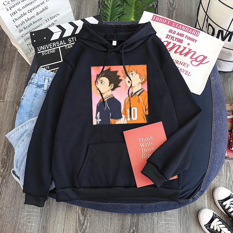 Japão anime haikyuu kawaii yaku morisuke lev haiba impressão hoodies  engraçado dos desenhos animados vôlei júnior inverno harajuku moletom  masculino - AliExpress