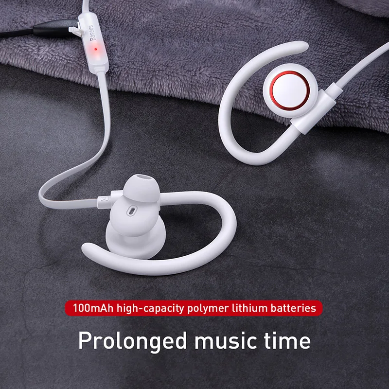 Baseus S17 беспроводные Bluetooth наушники V5.0 Спортивная гарнитура с микрофоном магнитные стерео басовые Беспроводные наушники с шумоподавлением