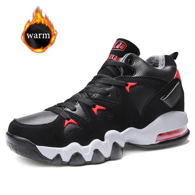 

TULUO Mens Winter Sneakers Ankle Boots With Fur Keep Warm Women Running Shoes Velvet Comfortable Basket Air zapatos de hombre