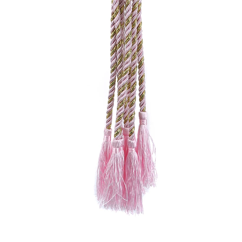 Pink Living Room Curtains Hanging Rope Home Decor Hanging Curtain Buckle 4pcs/pack Household Curtain Decoration Accessories - Цвет: Pink
