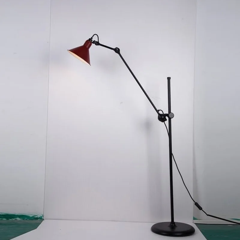 Replica Design black Floor Lamp/light Mantis arm Floor standing Lamp black color Loft Industrial bedroom decor Standing Lamp