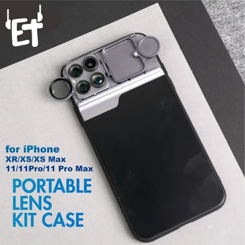 

4K HD Professional Lens Kit Multi Phone Camera Lens Case for iPhone XR/XS/XS Max/11/11Pro/11Pro Max Fish Eye Wide Angle Macro