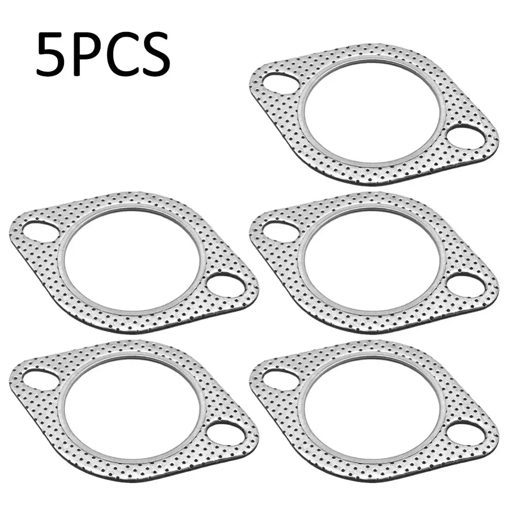 Car Exhaust Flange Gasket 5pcs 2.5 Inch Aluminum Exhaust Downstream