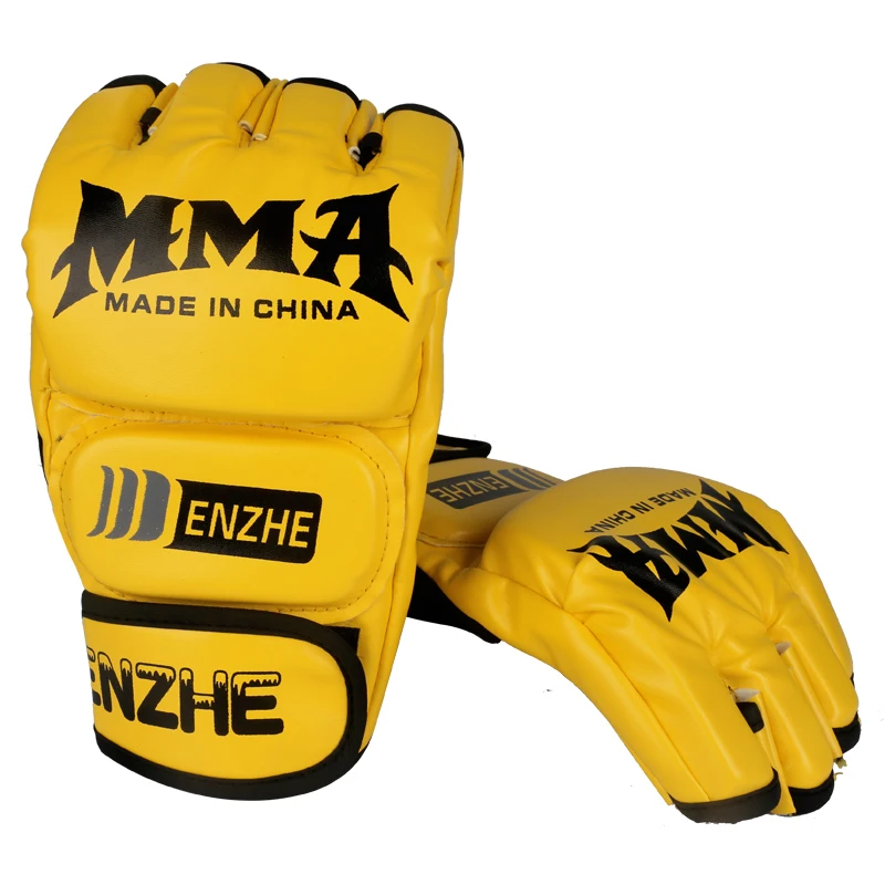 ENZHE MMA Перчатки из искусственной кожи груша для бокса толстые перчатки с