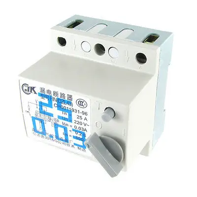 

AC 220V 25A 2P Switch Type RCCB Residual Current Circuit Breaker Kmwol