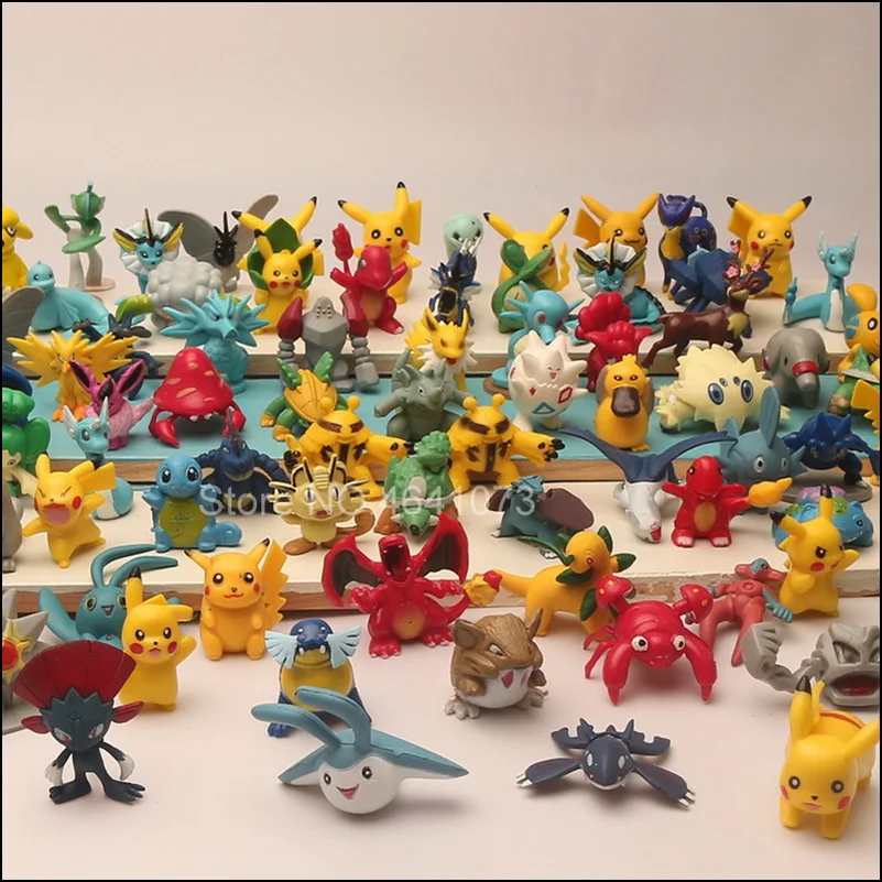 Tomy Miniature Pokemon Figures New 3-5cm 25 50 100pcs Takara Tomy