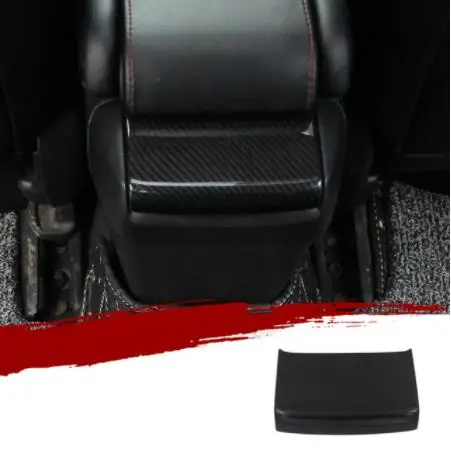 Углеродное волокно черные аксессуары для интерьера ABS Decroation крышка планки для Honda Civic 10th RHD - Цвет: 8 rear armrest panel