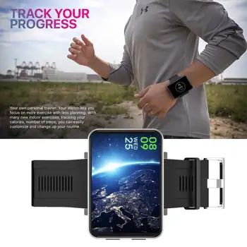 

2.8 Inches Silicone Strap Smart Watch Fitness Tracker Camera GPS Anti Lost Multifunctional HD Screen Calorie Full Touch