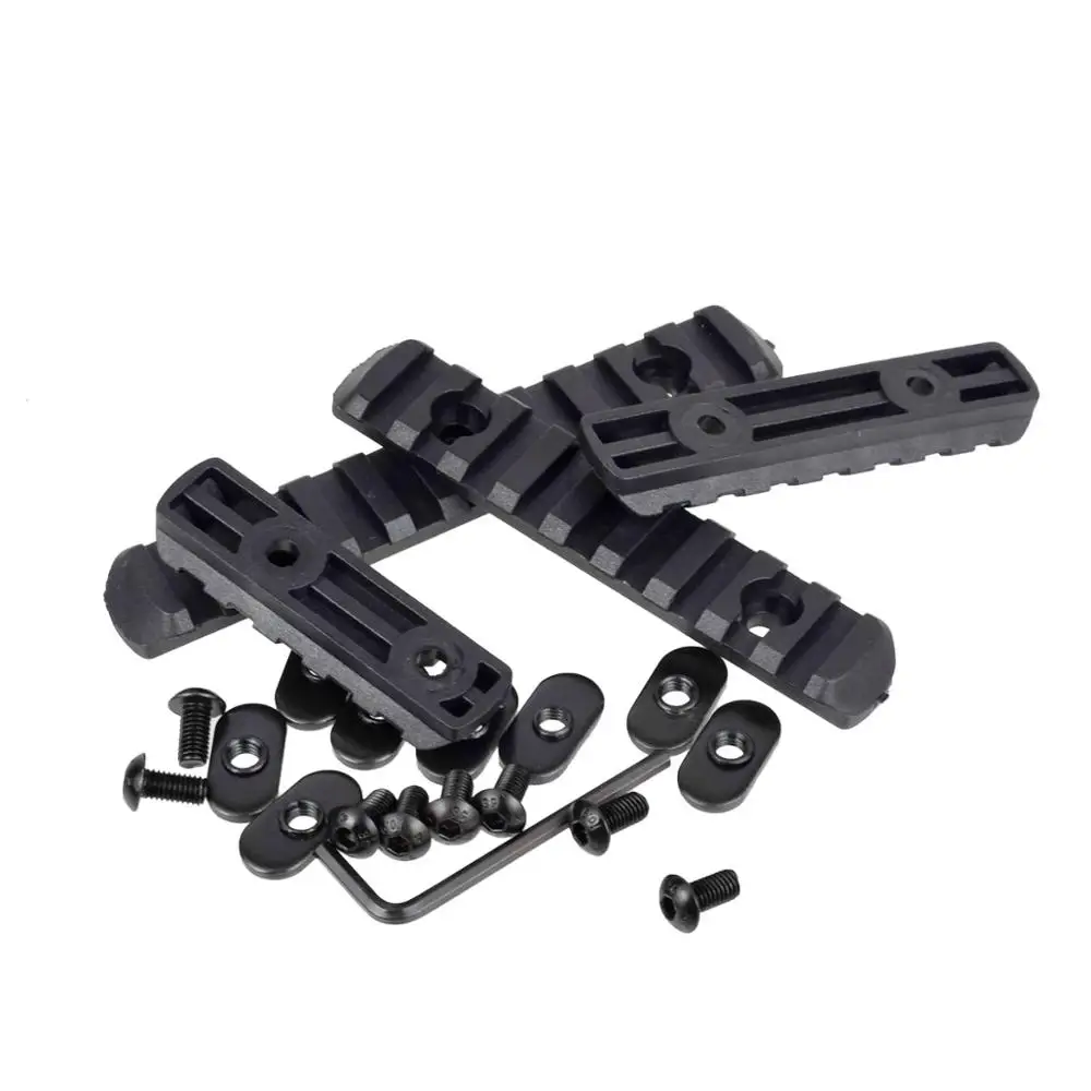 Набор из 4 шт. Тактический AR 15 винтовка страйкбола полимер Пикатинни для MOE Handguard