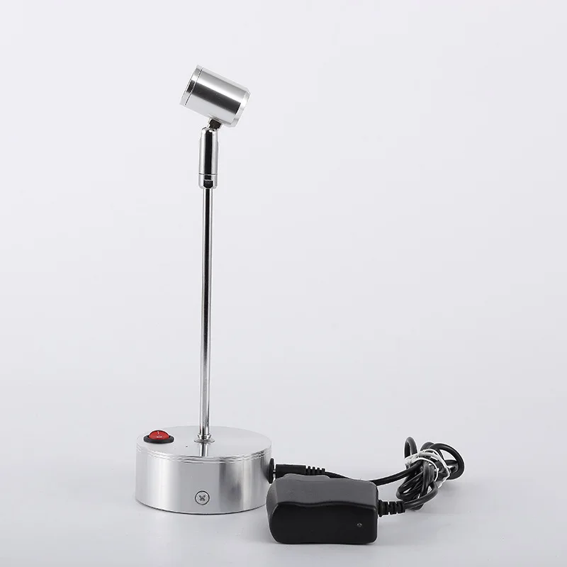Led para Pintura de Jóias Recarregável Holofotes Showcase Exibindo Spotlight Iluminação Gabinete Imagem Pós Luz 1 w 3 Led 8 Holofotes de LED