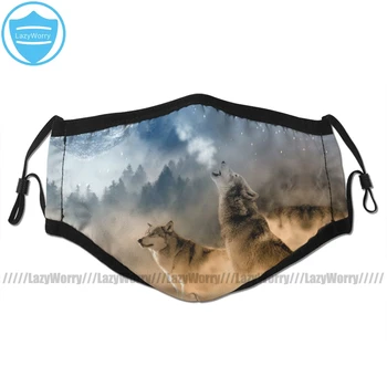 

Wolf Mouth Face Mask Moonrise Howl Facial Mask Funny Kawai with 2 Filters for Adult