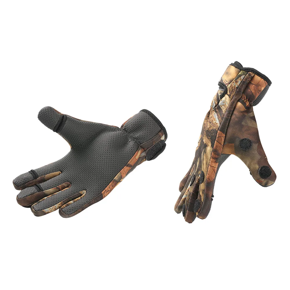 Зимние перчатки на полный палец, ветрозащитные, водонепроницаемые, противоскользящие, теплые перчатки для рыбалки, езды на велосипеде, пеших прогулок