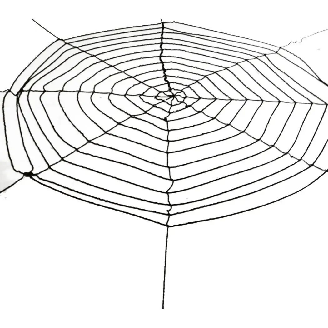 

Halloween Spider Net Decorations Large Stretchy Dense Spider Black, White Web