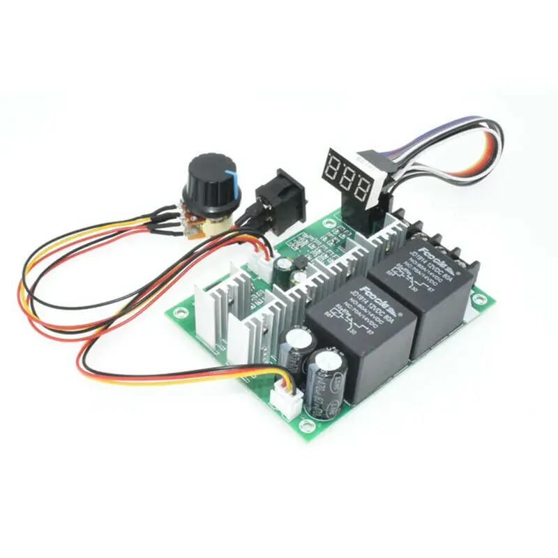 Шим регулятор двигателя пост. Тока с щеткой редуктора скорости 60A реверсивный DC 12