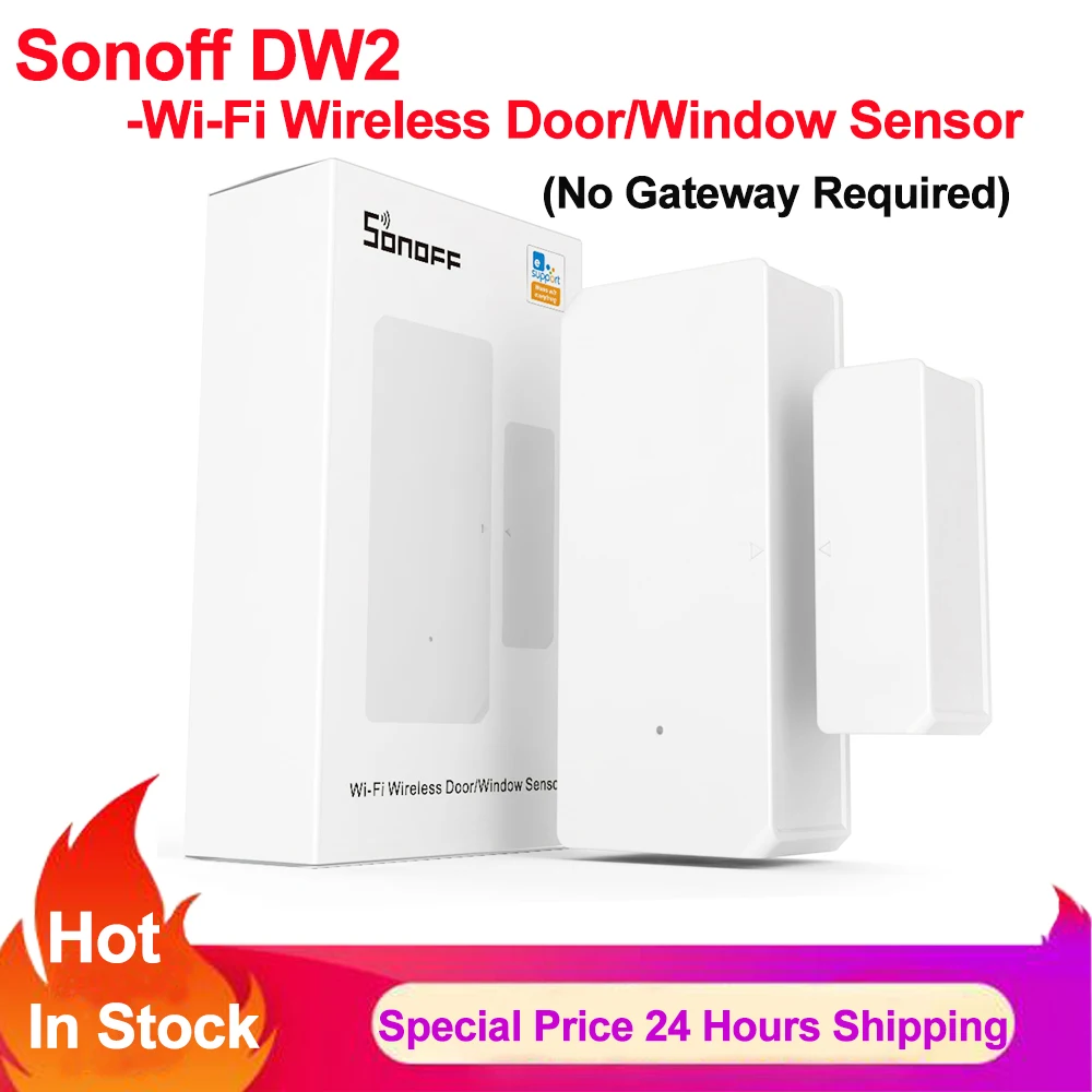 Sonoff DW2 Wifi беспроводной дверной оконный датчик умный дом пульт дистанционного