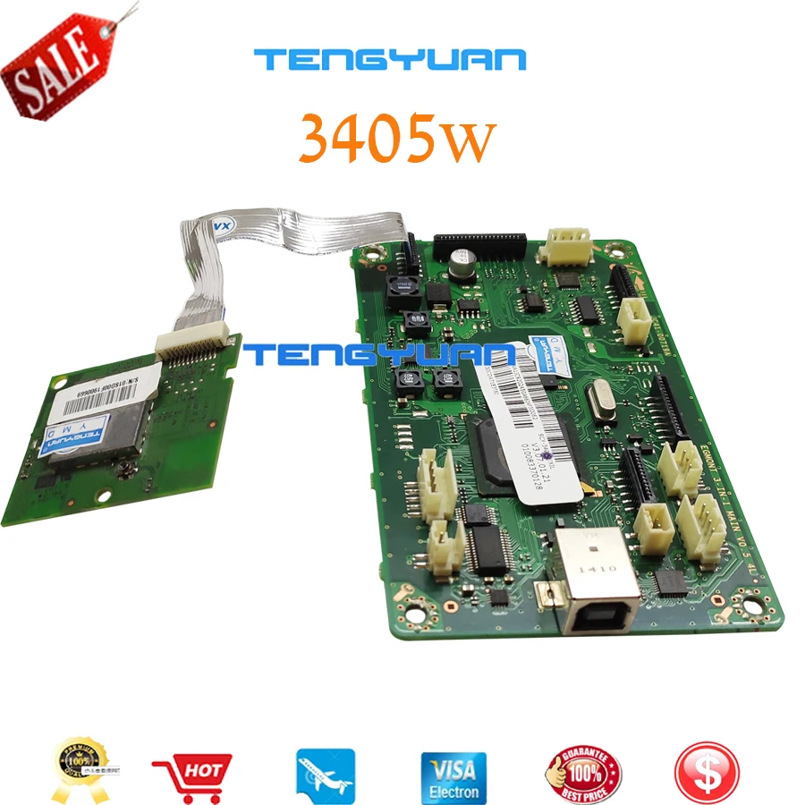 JC41-00719A логика материнская плата для samsung SCX-3405 SCX-3406W SCX-3405W SCX 3405W 3405 3406W 3406 форматированная плата в части принтера