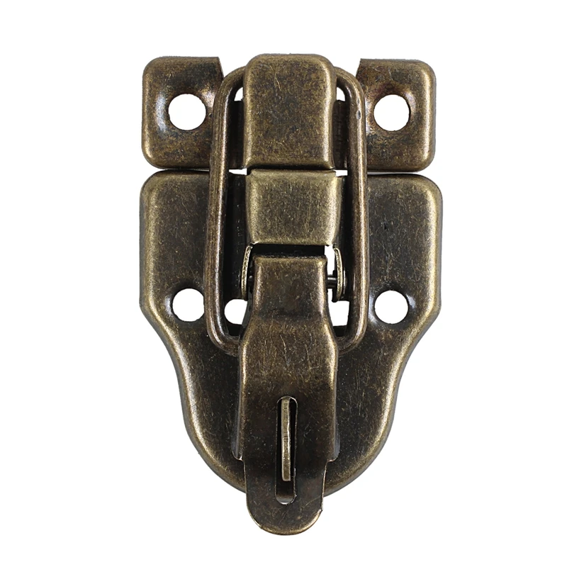 

Cabinet Boxes Duckbilled Metal Toggle Latch Catch Hasp Bronze Tone