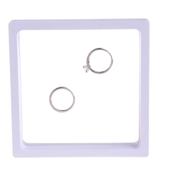 

New Jewelry Box Display Storage Transparent Square Film Holder Frame Window Case