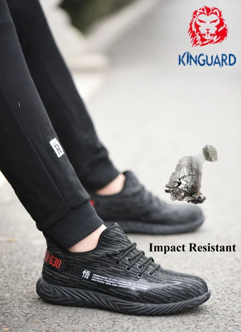 KINGUARD модная повседневная стальная подошва стальной носок защитная обувь