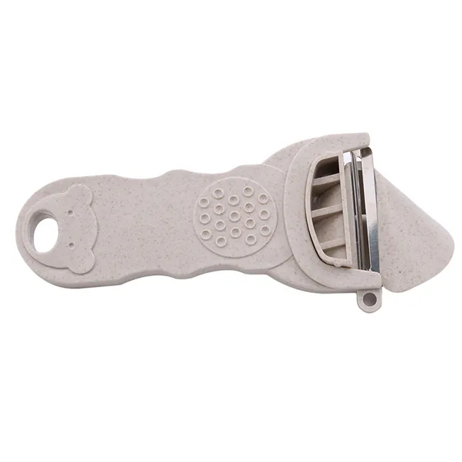 Vegetable PeelerFruit Planing Kitchen Tools Stainless Steel Multifunction Rotation Grater Ginger Garlic Grinding Planer Slicer - Цвет: Nordic beige