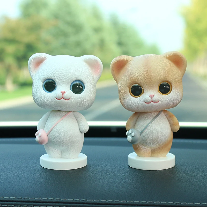 Автомобильные Игрушки для приборной панели Декор кивающая кошка милый орнамент