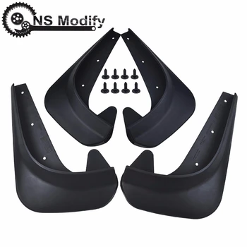 

NS Modify Universal 4Pcs Car Mud Guards Fender Mudflaps Front Rear Mudguard Splash Guards Fender Flares Black