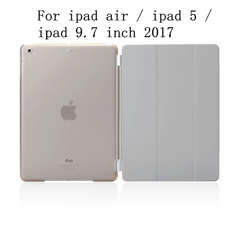 Luxury Tablet Shockproof Smart Leather Stand Case Cover for Apple Ipad Pro 9.7 Inch IPad Pro 10.5 I Pad 5 6 Air 1 2 Coque - Цвет: For ipad air grey