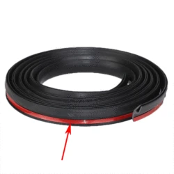 Self - Adhesive Windshield and Sunroof Dustproof Rubber Sealing Strip (1.7m Double - sided)